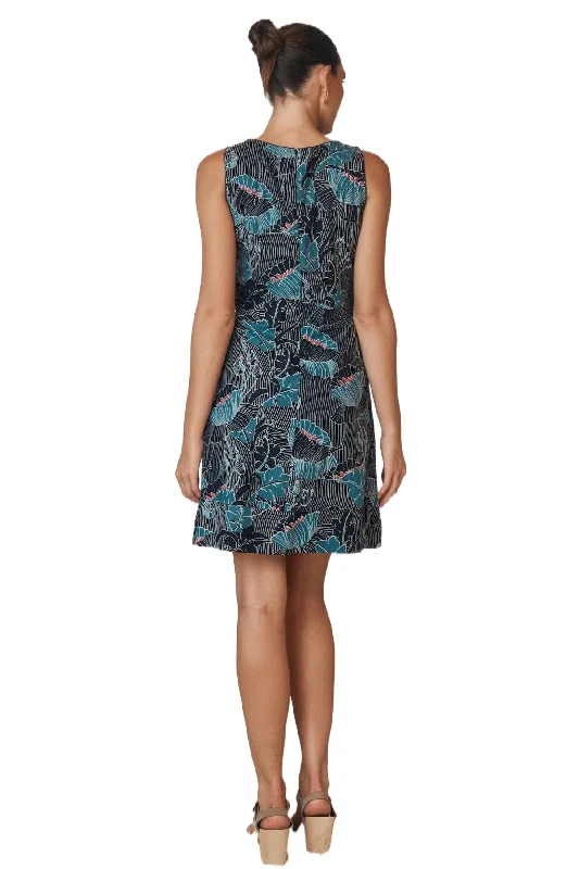 Alana Dress Lotus Navy