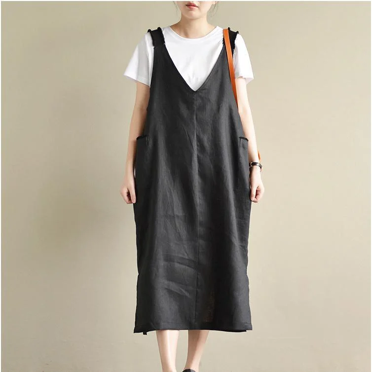 black casual linen dresses oversize stylish sundress sleeveless maxi dress Elegant Pleated Maxi Dress black casual linen dresses oversize stylish sundress sleeveless maxi dress Elegant Pleated Maxi Dress