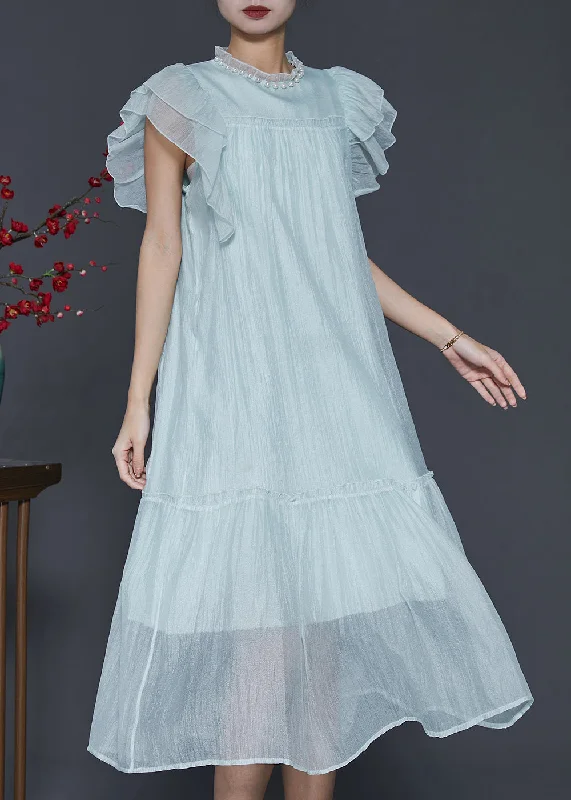 Fashion Sky Blue Ruffled Silk Maxi Dresses Summer SD1099 Trendy Floral Print Maxi Dress Fashion Sky Blue Ruffled Silk Maxi Dresses Summer SD1099 Trendy Floral Print Maxi Dress