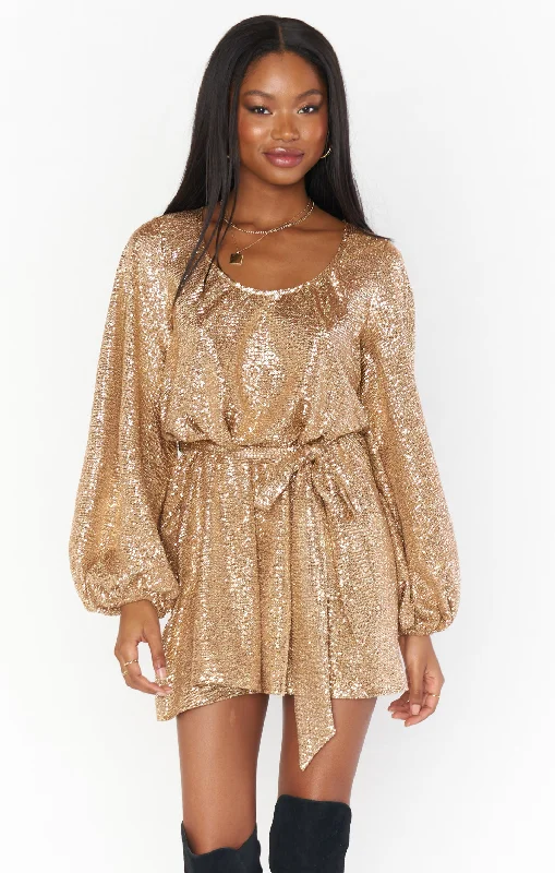 Liv Mini Dress ~ Tan Confetti