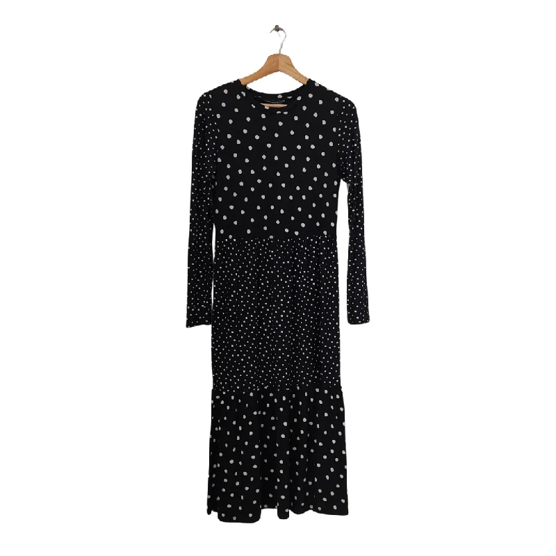 Marks & Spencer Black & White Polka Dot Maxi Dress | Pre Loved | Elegant Maxi Dress with Pockets Marks & Spencer Black & White Polka Dot Maxi Dress | Pre Loved | Elegant Maxi Dress with Pockets