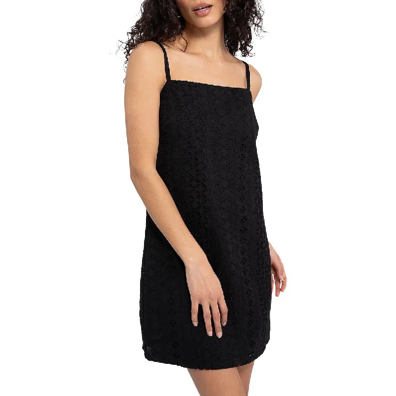 Sanctuary Womens Eyelet Short Mini Dress