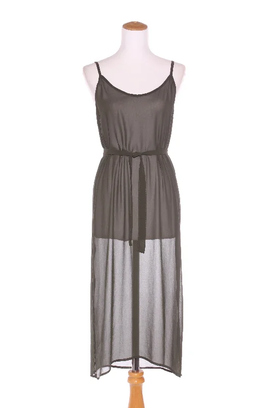 HARRÏE & SAM (NZ) Olive chiffon midi dress! 12