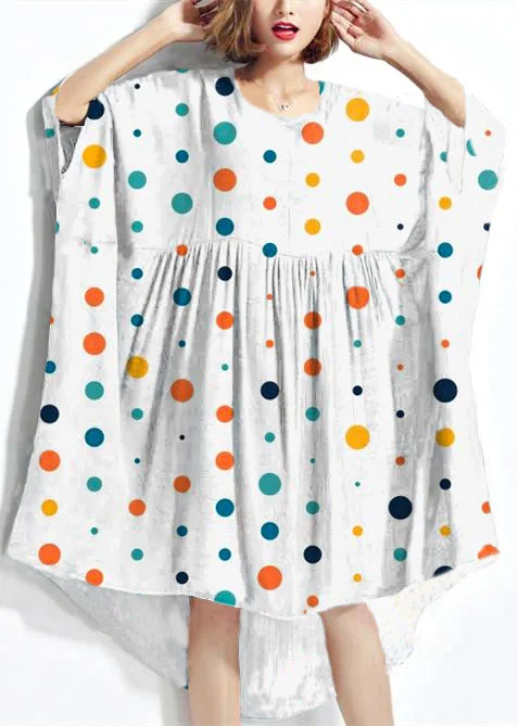 White polka dots/Ships 15 Days