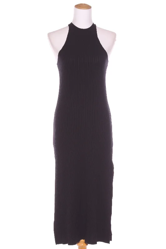 VON ZIPPER - Rib knit high neck midi dress! 8-10