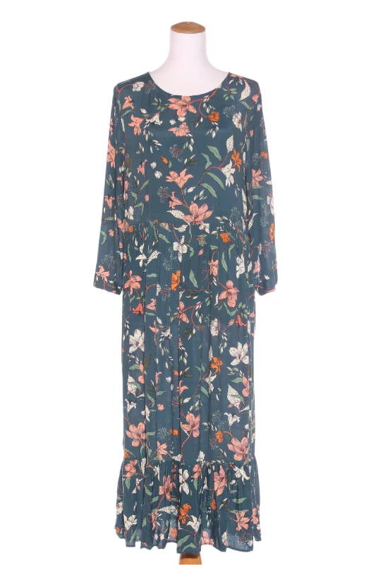 WHISTLE - Teal floral midi dress! 12