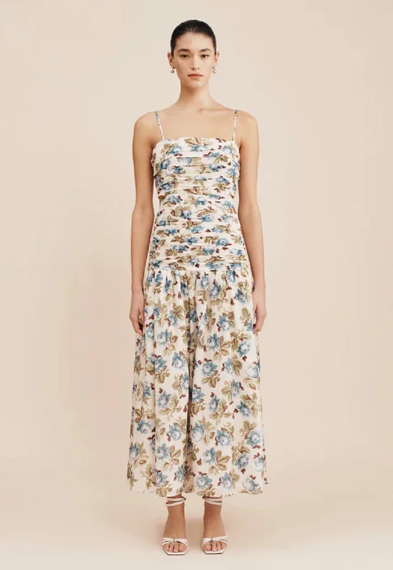 Raquel Maxi Dress - Cream/Multi