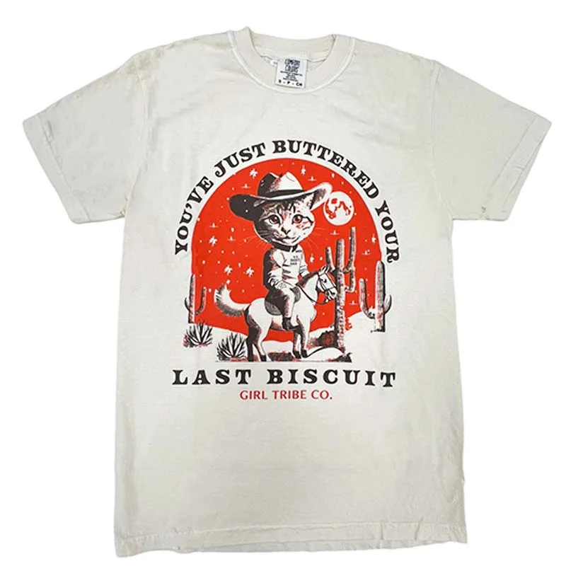 Last Biscuit Short Sleeve T-Shirt Chenille Blend Fleece Blend Nylon Blend