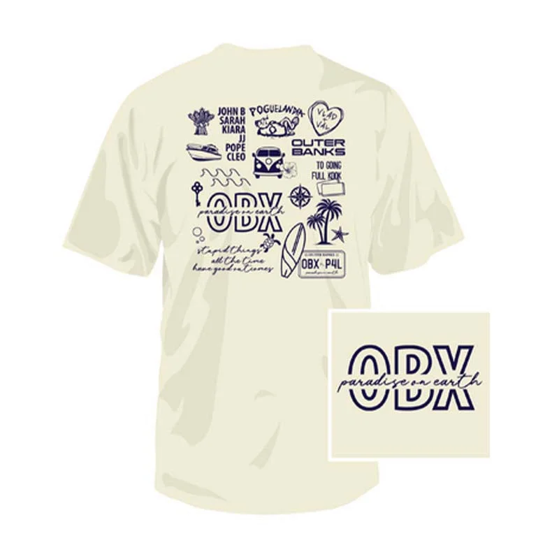 OBX Icons Short Sleeve T-Shirt Fashionable Trendy Casual