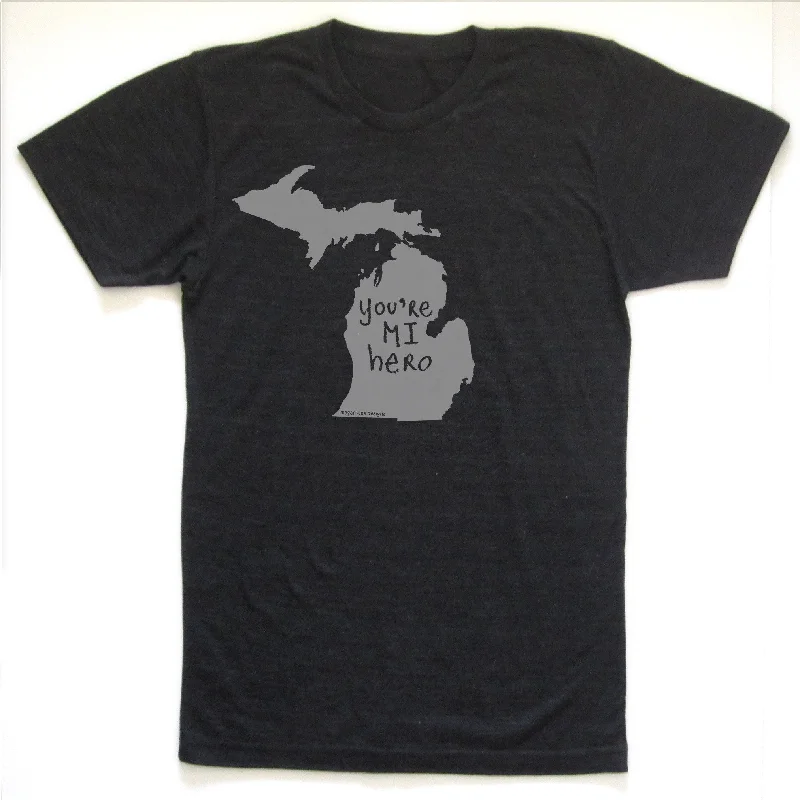 Ready to ship! SALE: Michigan : you're MI hero unisex tri-blend tee Nylon Fabric Polyester Fabric Spandex Fabric Ready to ship! SALE: Michigan : you're MI hero unisex tri-blend tee Nylon Fabric Polyester Fabric Spandex Fabric