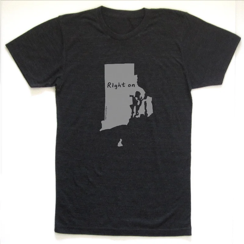 Ready to ship! SALE: Rhode Island : RIght on unisex tri-blend tee Polka Dot Checkered Tartan Ready to ship! SALE: Rhode Island : RIght on unisex tri-blend tee Polka Dot Checkered Tartan
