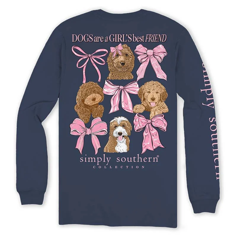 Dogs Are Girls Best Friend Long Sleeve T-Shirt Lace Blend Ribbed Blend Corduroy Blend Dogs Are Girls Best Friend Long Sleeve T-Shirt Lace Blend Ribbed Blend Corduroy Blend