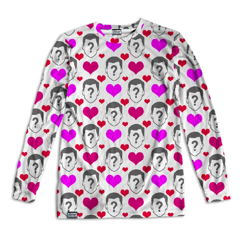 Custom Heart Pattern Unisex Long Sleeve Tee