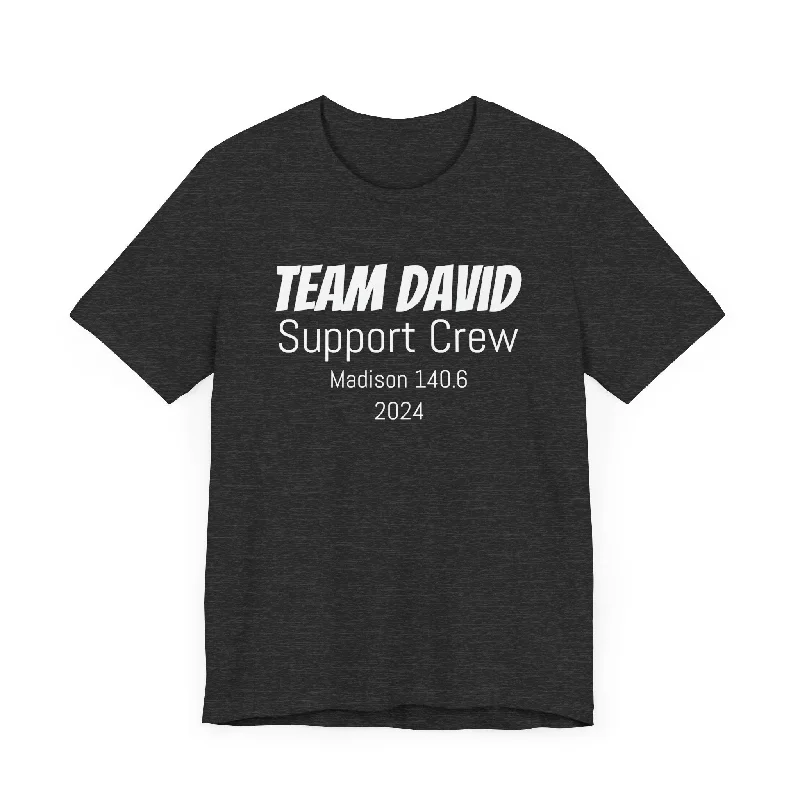 Customized Race Support Crew T-Shirt - 3 Personalization Fields: Name, Race, and Year - Unisex