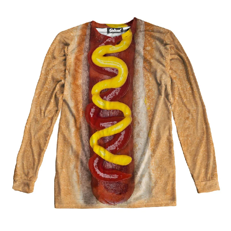 Hot Dog Unisex Long Sleeve Tee