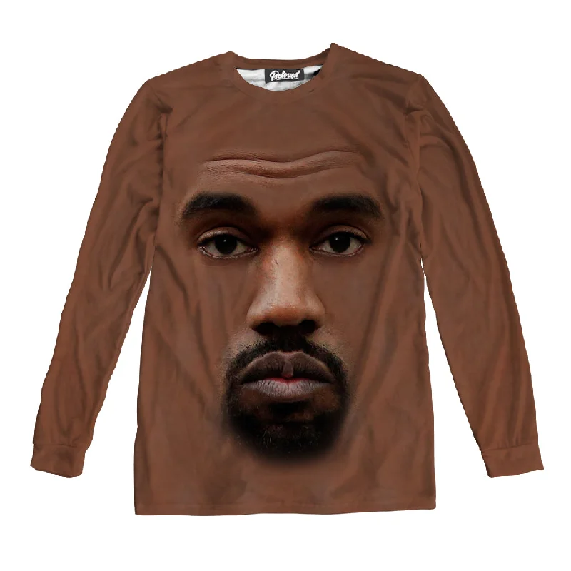 Kanye Face Unisex Long Sleeve Tee