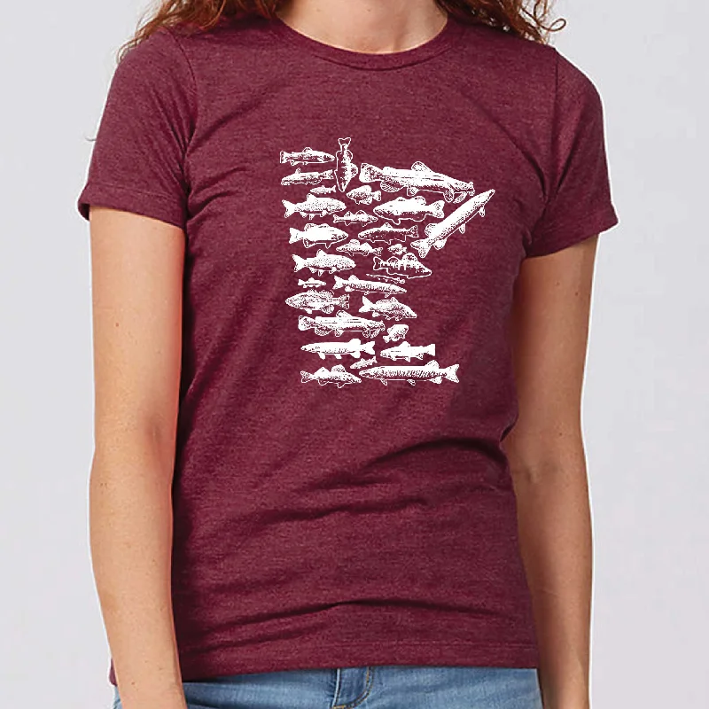 Minnesota Fish Stamp Women's Slim Fit T-Shirt