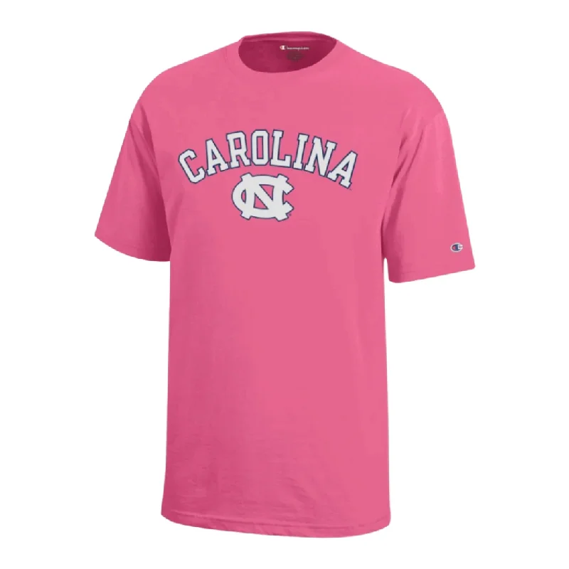 Tar Heels North Carolina Basic Adult T-Shirt in Hot Pink