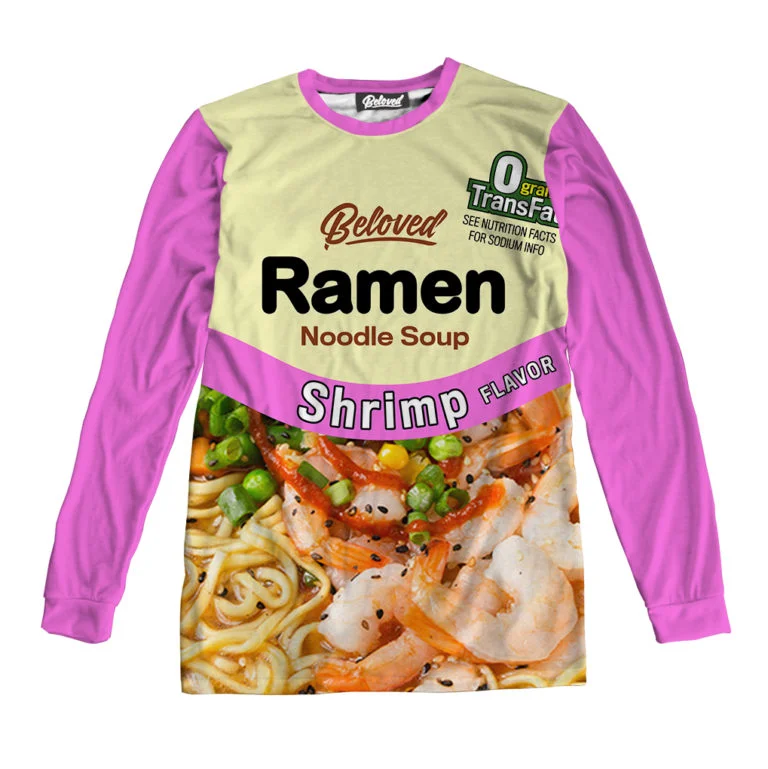 Shrimp Ramen Unisex Long Sleeve Tee