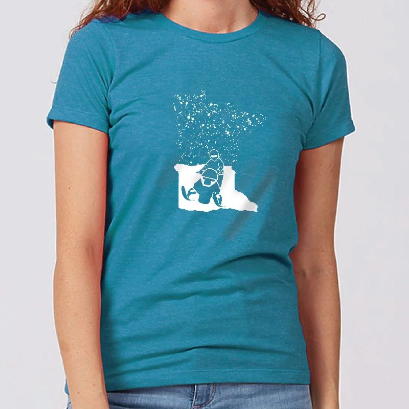 Snowmobile Minnesota Women's Slim Fit T-Shirt