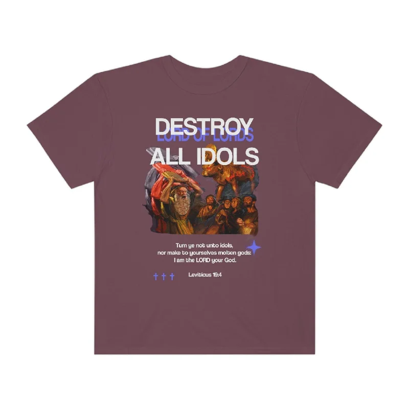 Unisex Destroy All Idols Garment-Dyed Tee