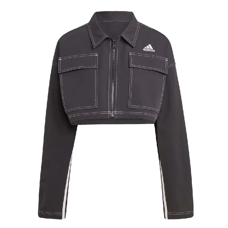 adidas - Women's Dance Crop Jacket (IB4751) Notch Collar Jacket Peter Pan Collar Jacket Cowl Neck Jacket adidas - Women's Dance Crop Jacket (IB4751) Notch Collar Jacket Peter Pan Collar Jacket Cowl Neck Jacket