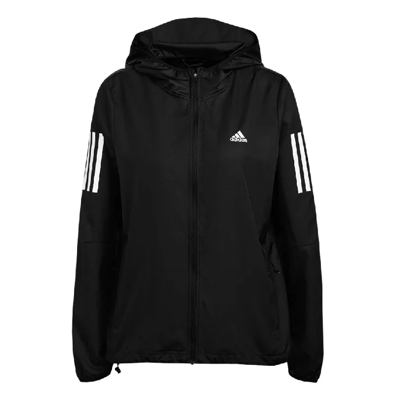 adidas - Women's Own The Run Hooded Running Windbreaker Jacket (H59271) Collared Jacket Crew Neck Jacket Turtle Neck Jacket adidas - Women's Own The Run Hooded Running Windbreaker Jacket (H59271) Collared Jacket Crew Neck Jacket Turtle Neck Jacket