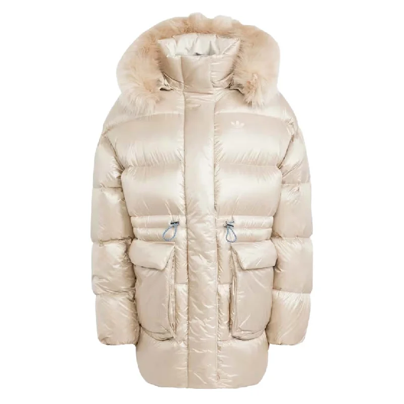 adidas - Women's Puffed Long Fur Jacket (IR7116) Denim Jacket Leather Jacket Suede Jacket adidas - Women's Puffed Long Fur Jacket (IR7116) Denim Jacket Leather Jacket Suede Jacket