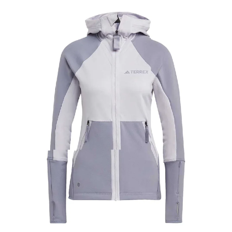 adidas - Women's Terrex Flooce Hooded Jacket (HU1851) Nylon Fabric Polyester Fabric Spandex Fabric adidas - Women's Terrex Flooce Hooded Jacket (HU1851) Nylon Fabric Polyester Fabric Spandex Fabric