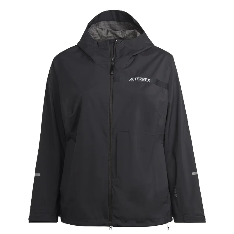 adidas - Women's Terrex Multi Rain.Rdy 2.5 Layer Jacket (Plus Size) (HM3983) Front Pockets Side Pockets Patch Pockets adidas - Women's Terrex Multi Rain.Rdy 2.5 Layer Jacket (Plus Size) (HM3983) Front Pockets Side Pockets Patch Pockets