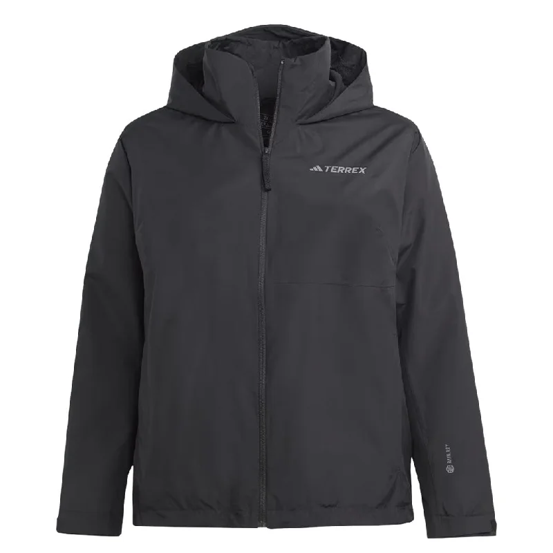 adidas - Women's Terrex Multi Rain.Rdy 2-Layer Rain Jacket (Plus Size) (HN5490) Front Pockets Side Pockets Patch Pockets adidas - Women's Terrex Multi Rain.Rdy 2-Layer Rain Jacket (Plus Size) (HN5490) Front Pockets Side Pockets Patch Pockets