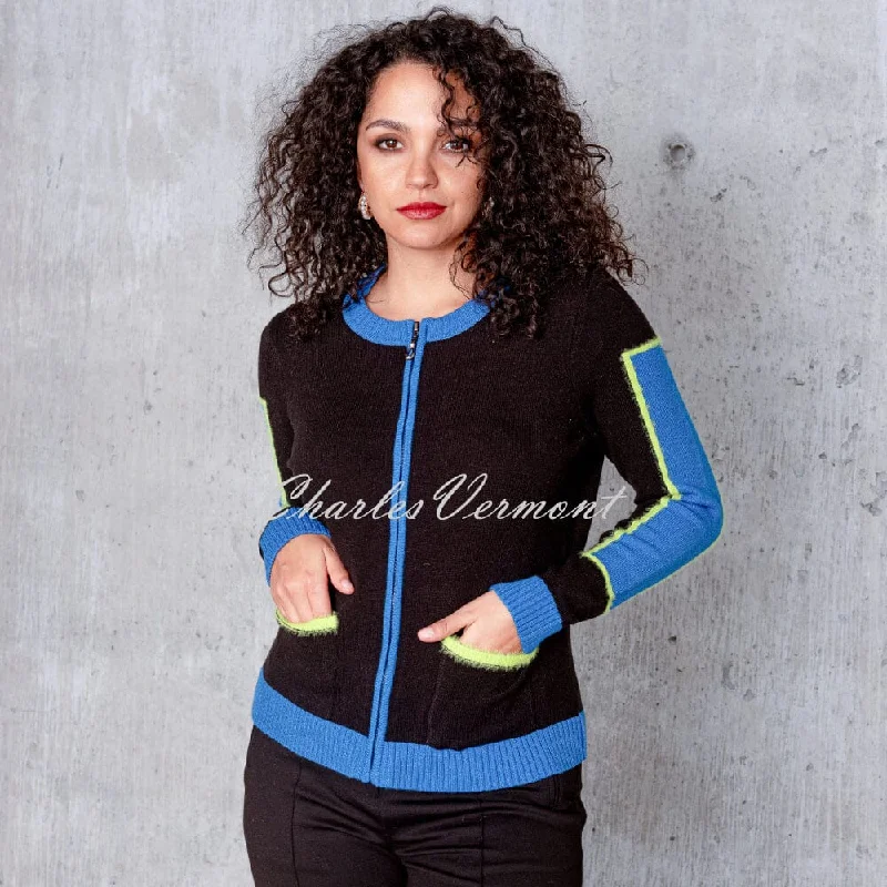Alison Sheri Zip Knit Jacket - Style A44445 Corduroy Jacket Velvet Jacket Brocade Jacket