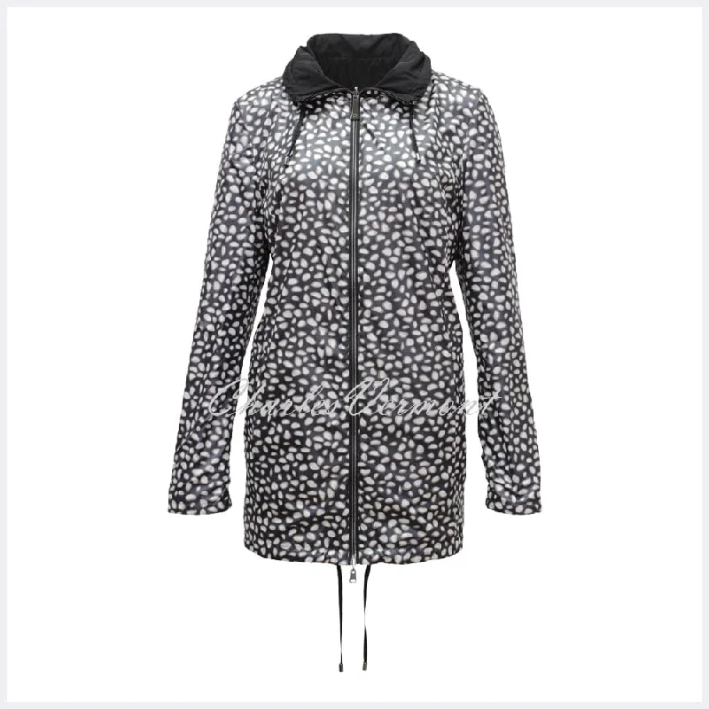 Barbara Lebek Reversible Jacket with Hood - Style 50040002-19 Knit Fabric Woven Fabric Fleece Fabric Barbara Lebek Reversible Jacket with Hood - Style 50040002-19 Knit Fabric Woven Fabric Fleece Fabric