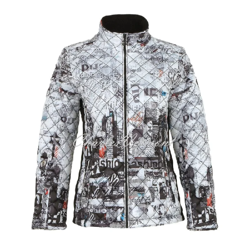 Dolcezza 'City Life' Quilted Jacket - Style 74836 One-Shoulder Jacket Off-the-Shoulder Jacket Asymmetrical Jacket Dolcezza 'City Life' Quilted Jacket - Style 74836 One-Shoulder Jacket Off-the-Shoulder Jacket Asymmetrical Jacket