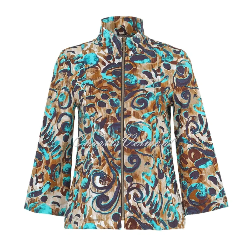 Dolcezza 'Fascination With Colours' Zip Jacket - Style 74107 Denim Jacket Leather Jacket Suede Jacket Dolcezza 'Fascination With Colours' Zip Jacket - Style 74107 Denim Jacket Leather Jacket Suede Jacket