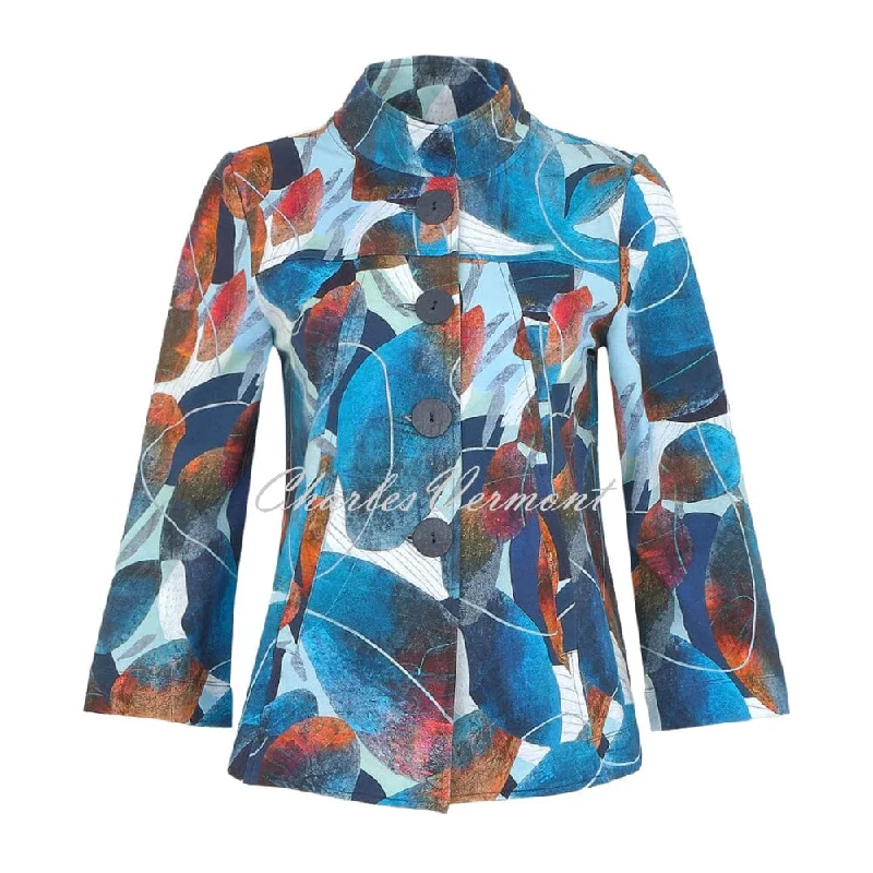 Dolcezza 'Flora' Button Jacket - Style 74706 Stand-Up Collar Roll-Neck Collar Turtle Neck Dolcezza 'Flora' Button Jacket - Style 74706 Stand-Up Collar Roll-Neck Collar Turtle Neck
