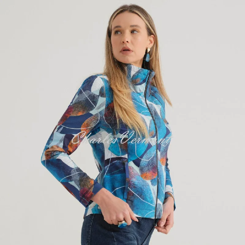 Dolcezza 'Flora' Zip Jacket - Style 74707 Tailored Jacket Straight Jacket A-Line Jacket Dolcezza 'Flora' Zip Jacket - Style 74707 Tailored Jacket Straight Jacket A-Line Jacket
