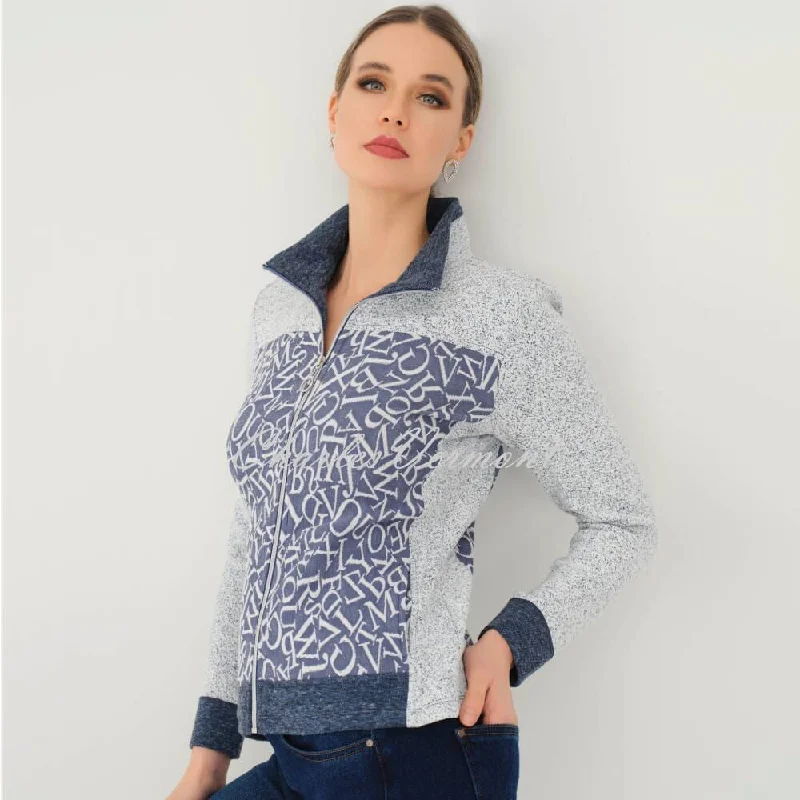 Dolcezza Letter Print Zip Jacket - Style 73132 Striped Jacket Polka Dot Jacket Floral Jacket Dolcezza Letter Print Zip Jacket - Style 73132 Striped Jacket Polka Dot Jacket Floral Jacket