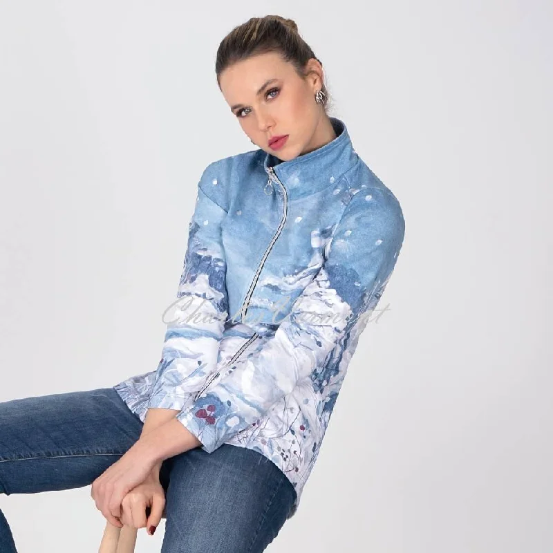 Dolcezza Longline Jacket - Style 72675 Denim Jacket Leather Jacket Suede Jacket