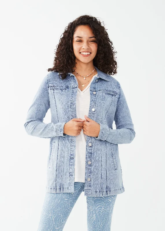 FDJ Long Denim Jacket Jersey Jacket Tulle Jacket Batik Jacket