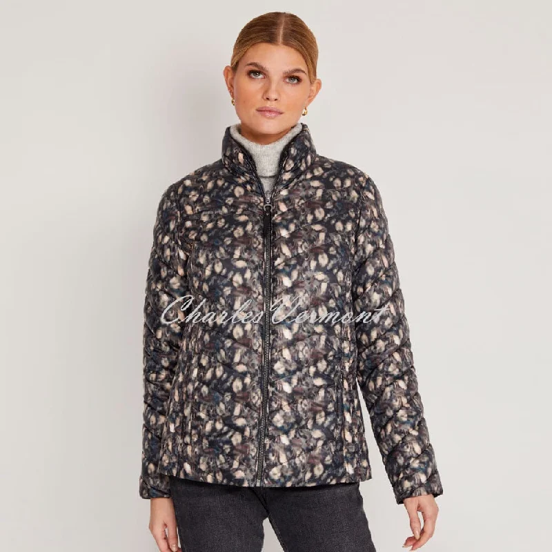 Frandsen Lightly Padded 2-in-1 Reversible Jacket - Style 726-588-9090 (Black / Brown / Multi) Faux Fur Jacket Real Fur Jacket Shearling Jacket Frandsen Lightly Padded 2-in-1 Reversible Jacket - Style 726-588-9090 (Black / Brown / Multi) Faux Fur Jacket Real Fur Jacket Shearling Jacket