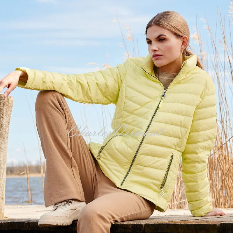 Frandsen Lightweight Down Jacket - Style 528-588-811 (Soft Lime) Striped Jacket Polka Dot Jacket Floral Jacket Frandsen Lightweight Down Jacket - Style 528-588-811 (Soft Lime) Striped Jacket Polka Dot Jacket Floral Jacket