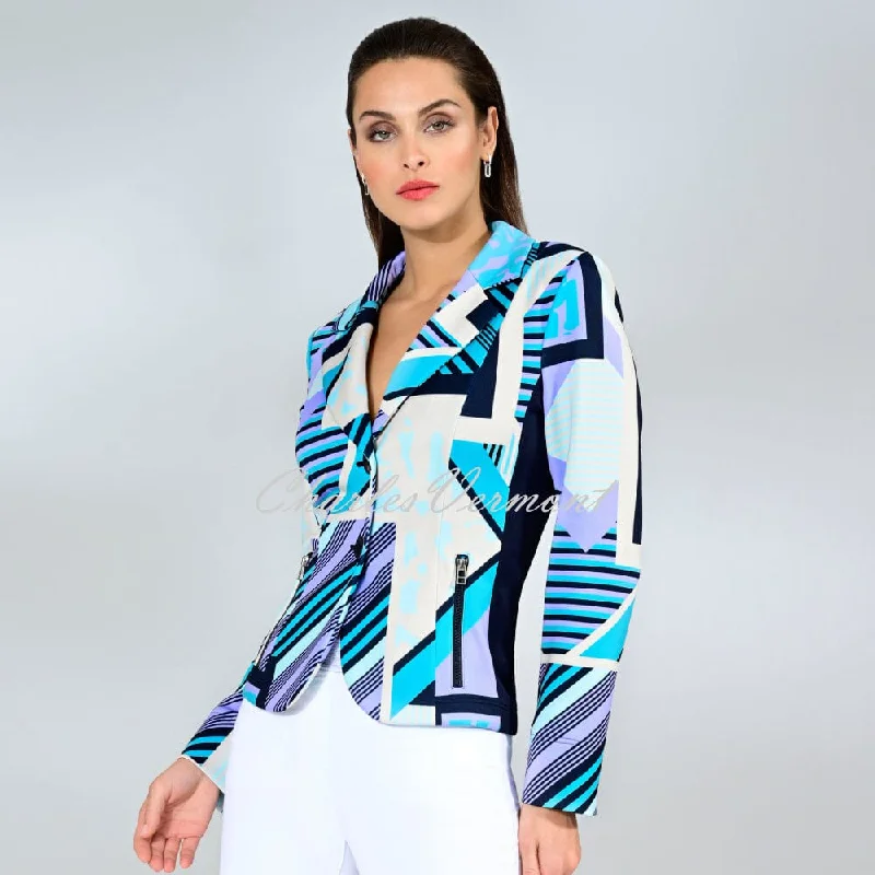I'cona Printed Blazer Jacket - Style 67234-60218-76 Rayon Jacket Velvet Jacket Corduroy Jacket I'cona Printed Blazer Jacket - Style 67234-60218-76 Rayon Jacket Velvet Jacket Corduroy Jacket