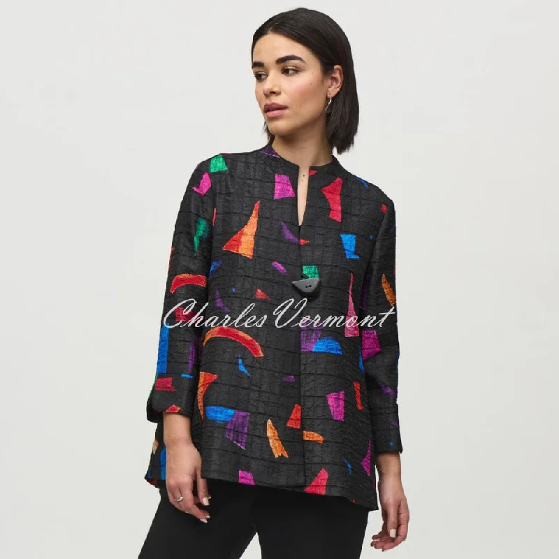 Joseph Ribkoff Abstract Print Jacquard Jacket - Style 244230 Cotton Jacket Linen Jacket Terry Jacket Joseph Ribkoff Abstract Print Jacquard Jacket - Style 244230 Cotton Jacket Linen Jacket Terry Jacket