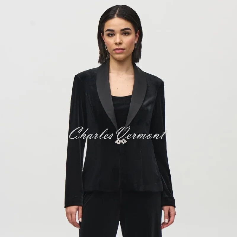 Joseph Ribkoff Velvet Blazer Jacket And Camisole Set - Style 244926 Satin Jacket Silk Jacket Chiffon Jacket Joseph Ribkoff Velvet Blazer Jacket And Camisole Set - Style 244926 Satin Jacket Silk Jacket Chiffon Jacket