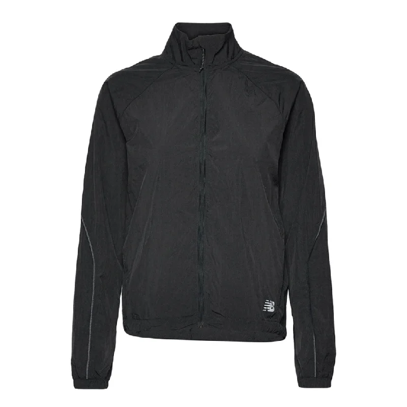 New Balance - Women's Impact Run Packable Jacket (WJ21264 BK) Welt Pockets Slit Pockets Flap Pockets New Balance - Women's Impact Run Packable Jacket (WJ21264 BK) Welt Pockets Slit Pockets Flap Pockets