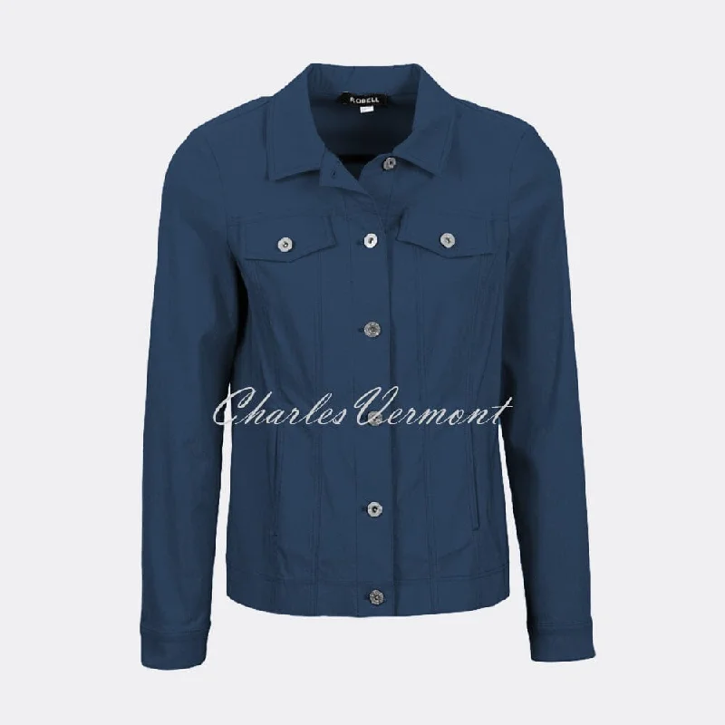 Robell Happy Jacket 57609-5499-68 (French Navy) Satin Fabric Silk Fabric Chiffon Fabric Robell Happy Jacket 57609-5499-68 (French Navy) Satin Fabric Silk Fabric Chiffon Fabric
