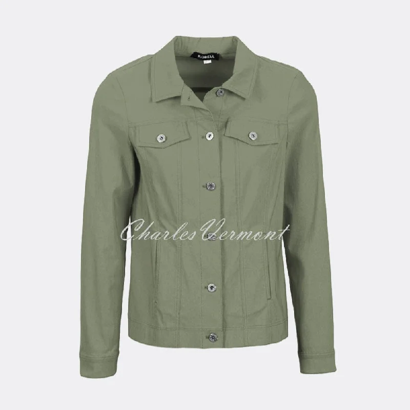 Robell Happy Jacket 57609-5499-881 (Ivy Green) Cotton Fabric Linen Fabric Terry Fabric Robell Happy Jacket 57609-5499-881 (Ivy Green) Cotton Fabric Linen Fabric Terry Fabric