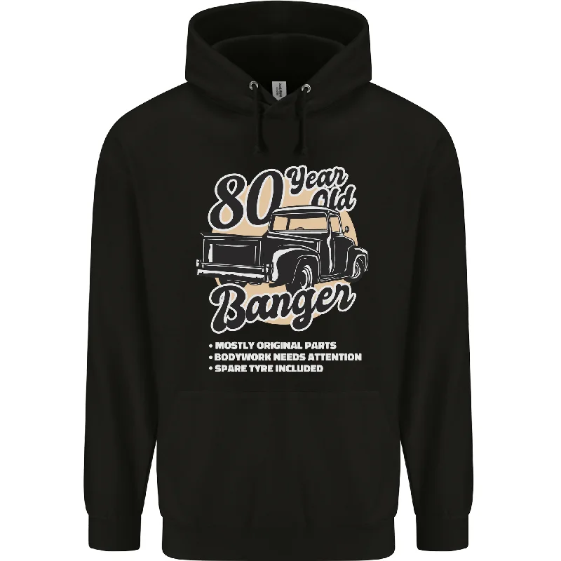 80 Year Old Banger Birthday 80th Year Old Mens 80% Cotton Hoodie Hoodie with Half-Zip Sporty Casual 80 Year Old Banger Birthday 80th Year Old Mens 80% Cotton Hoodie Hoodie with Half-Zip Sporty Casual