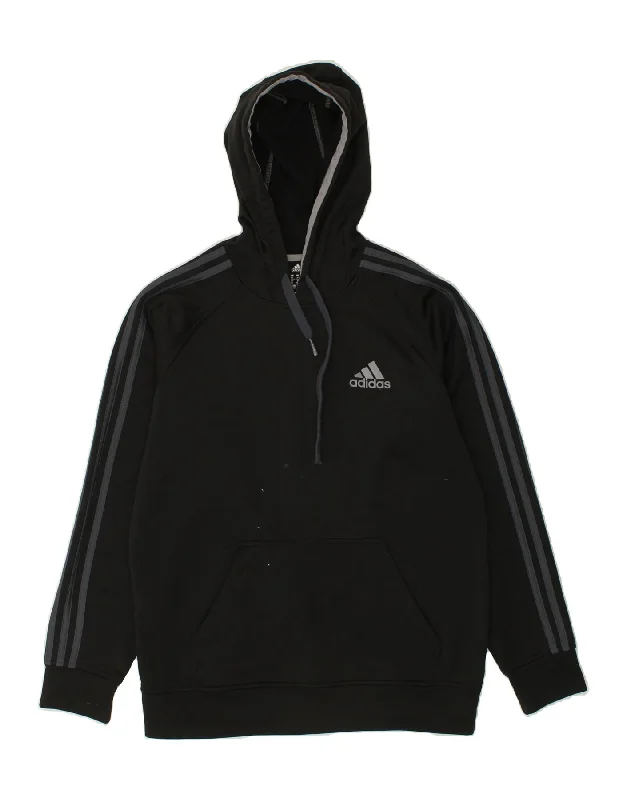 ADIDAS Mens Graphic Hoodie Jumper Medium Black Polyester Graphic Hoodie Design Print ADIDAS Mens Graphic Hoodie Jumper Medium Black Polyester Graphic Hoodie Design Print